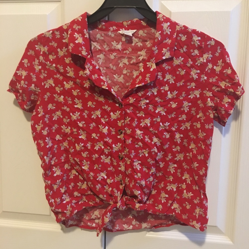 Aeropostale Patterned Button Up